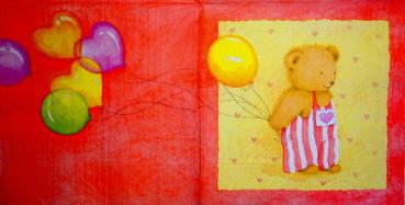 065 Teddy - 3 ply (red) - Stewo